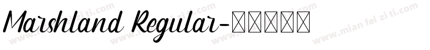 Marshland Regular字体转换
